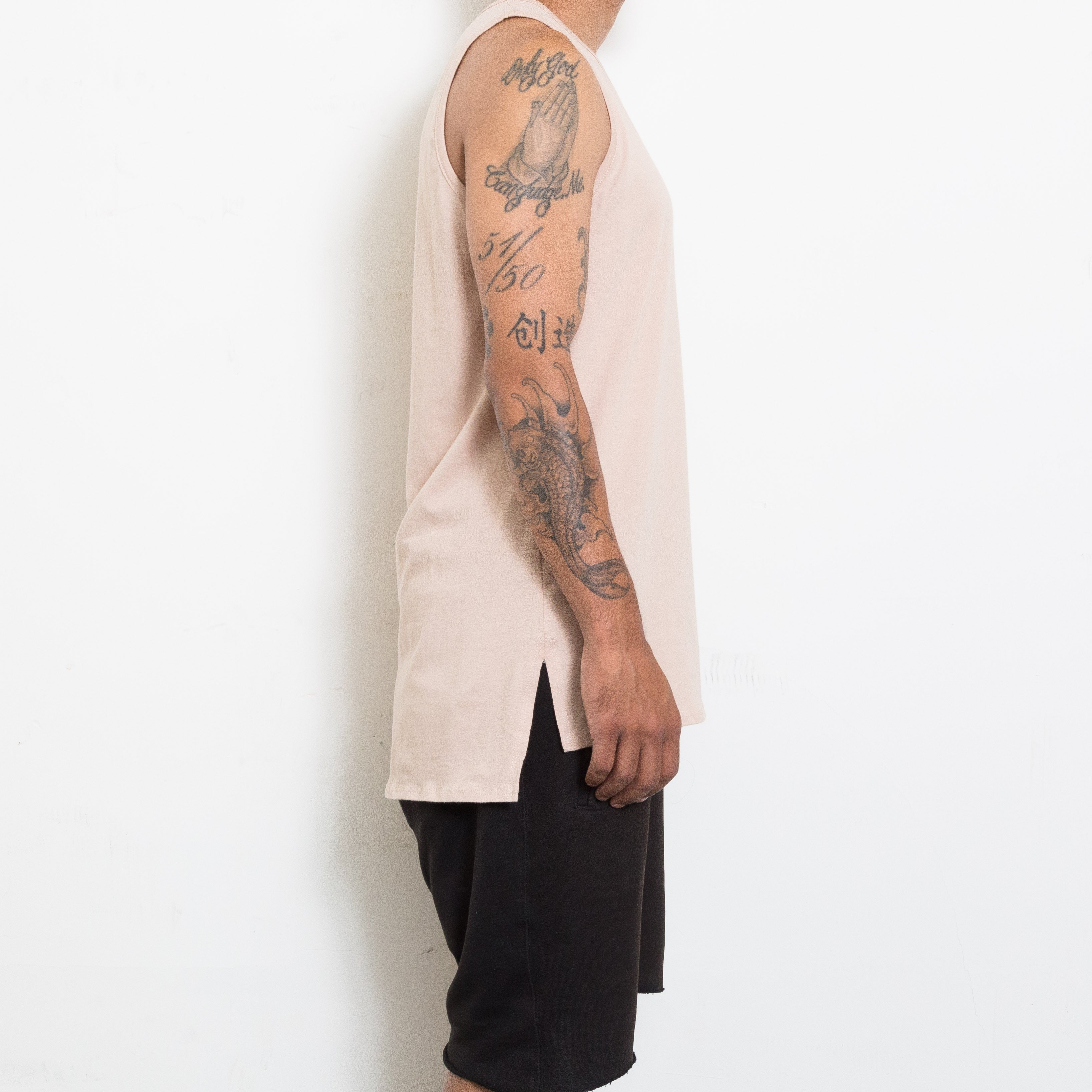 Hi-Lo Design Muscle Tank for Men | WEIV Basic Tank