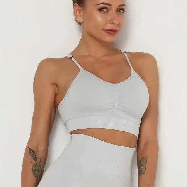 Push Up Sports Tops Fitness For Women And Girls Sport Female Sport Gym Top Padded Gym Brassiere Sports