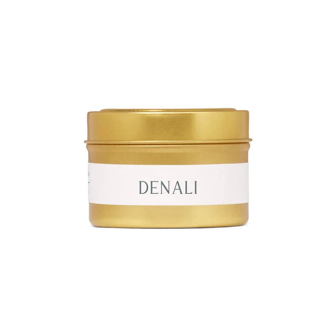 Denali Travel Candle with Teak and Leather Scent