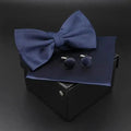 Trendy Tiny Dots Print Bowtie With Pocket Square And Cufflinks Set For Men Retro  Butterfly Party Wedding Bowties Without Box Stylish Ties Gift