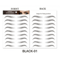 Trendy Waterproof  1 Piece Hair-liked Authentic Eyebrow Tattoo Sticker Waterproof Cosmetics Long Lasting Makeup False Eyebrows Stickers