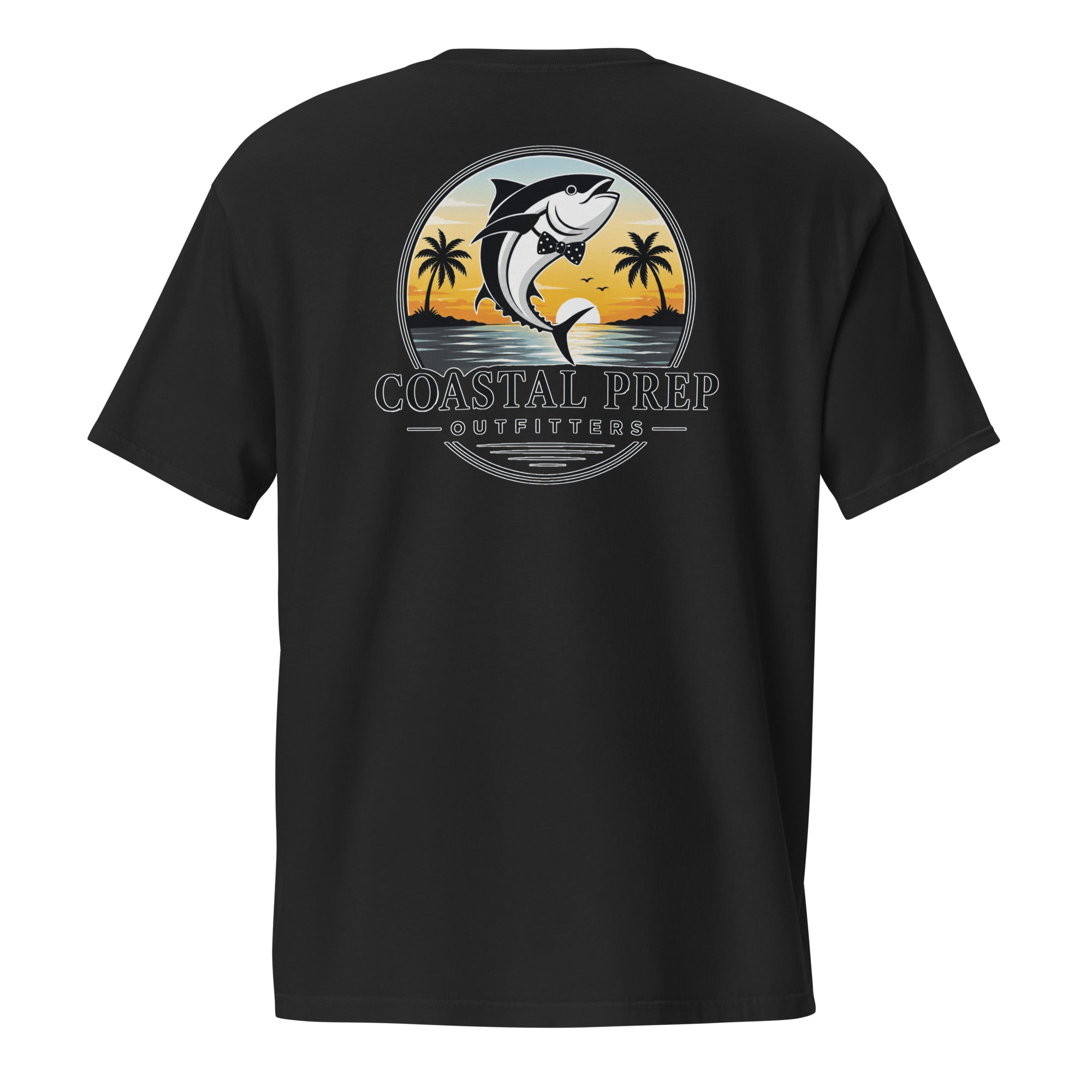 Bow Tie Tuna Pocket Tee | Comfort Colors® Garment-Dyed T-Shirt | Coastal Prep Outfitters