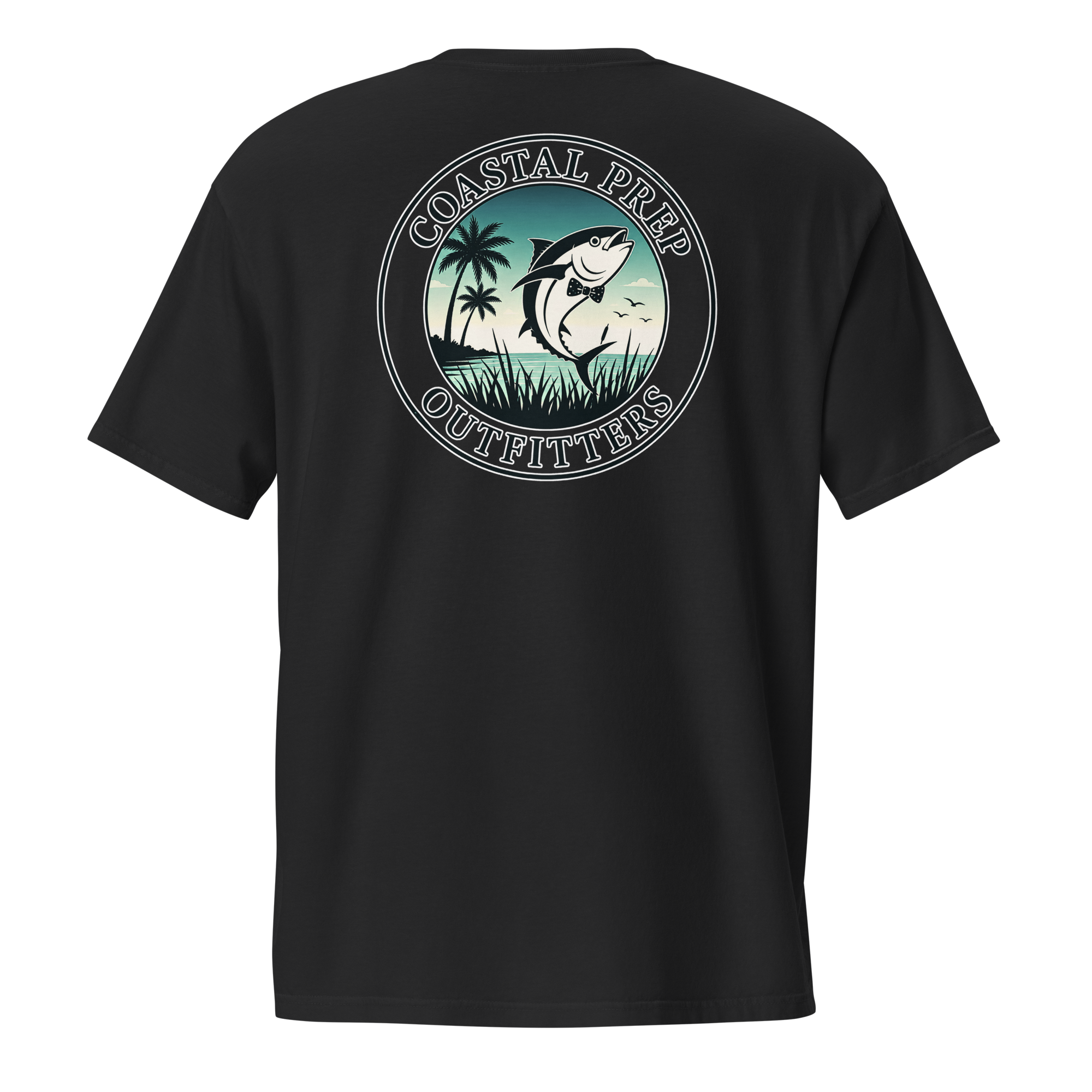 Dark Sky’s Bow Tie Tuna Pocket Tee | Comfort Colors® Garment-Dyed T-Shirt | Coastal Prep Outfitters