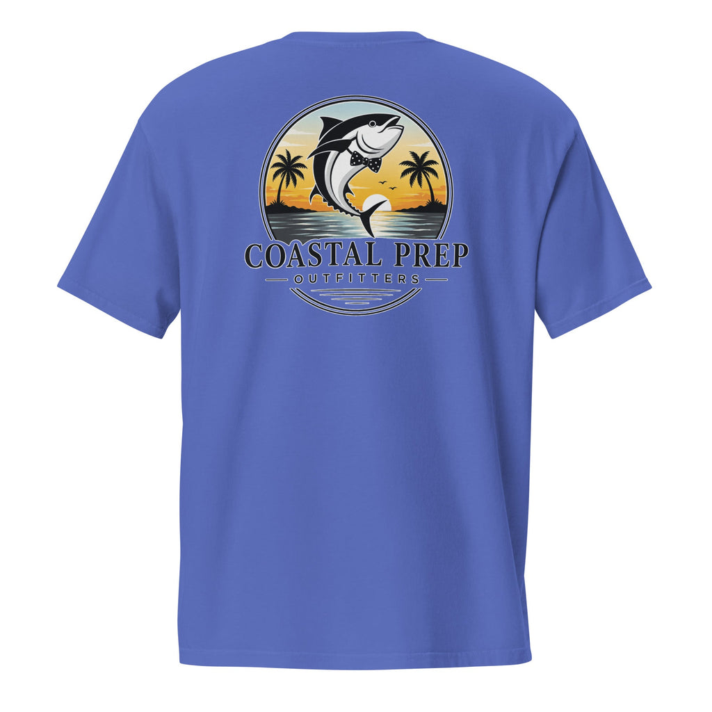 Bow Tie Tuna Pocket Tee | Comfort Colors® Garment-Dyed T-Shirt | Coastal Prep Outfitters
