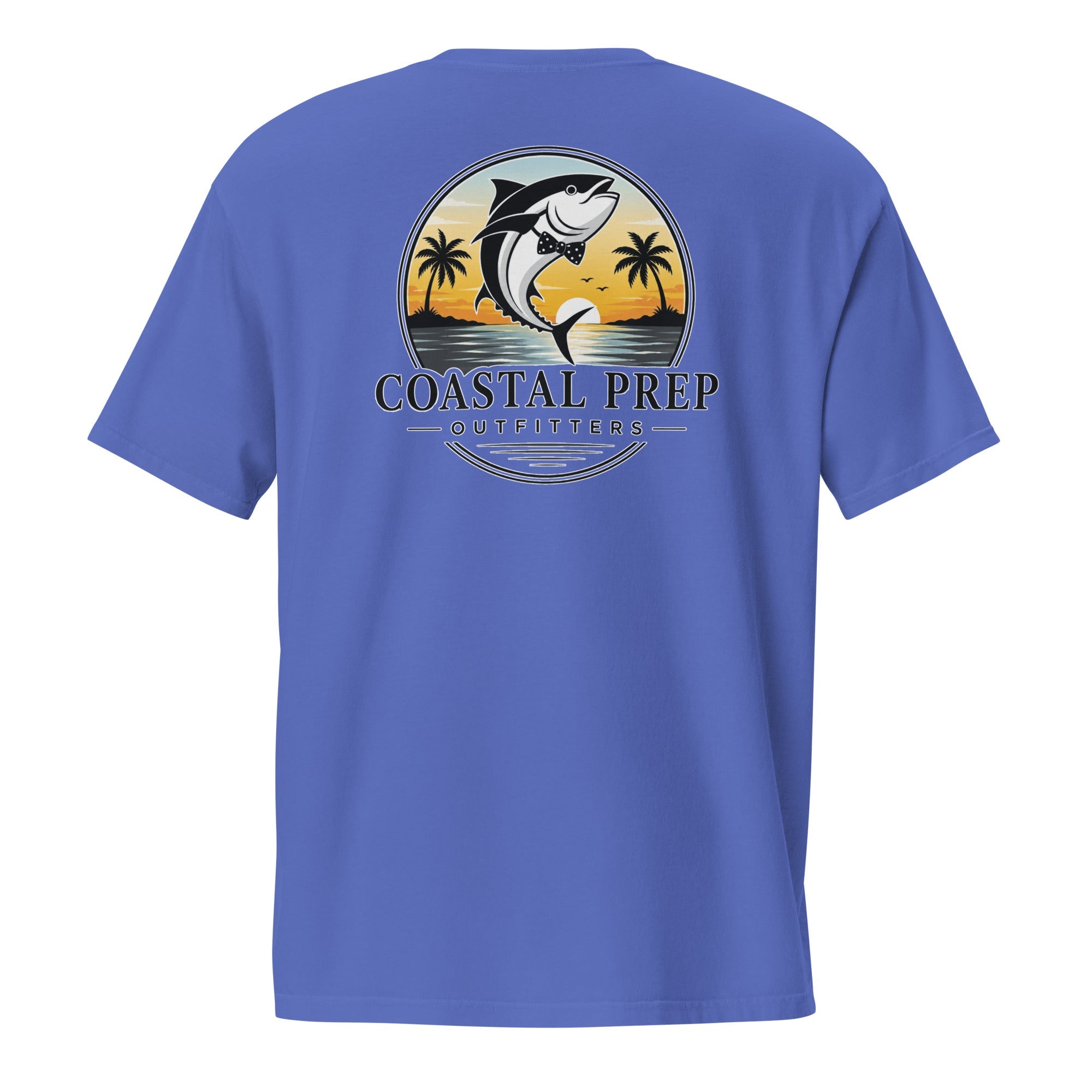 Bow Tie Tuna Pocket Tee | Comfort Colors® Garment-Dyed T-Shirt | Coastal Prep Outfitters