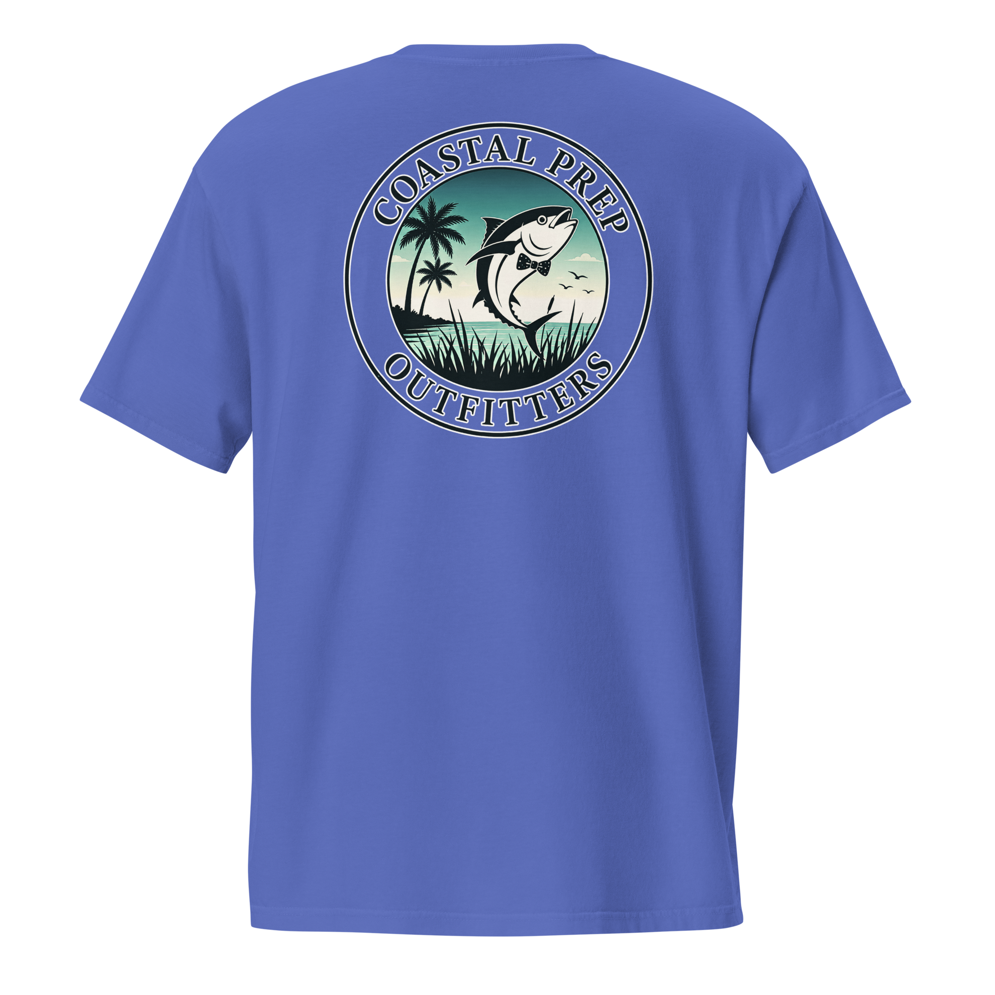 Dark Sky’s Bow Tie Tuna Pocket Tee | Comfort Colors® Garment-Dyed T-Shirt | Coastal Prep Outfitters