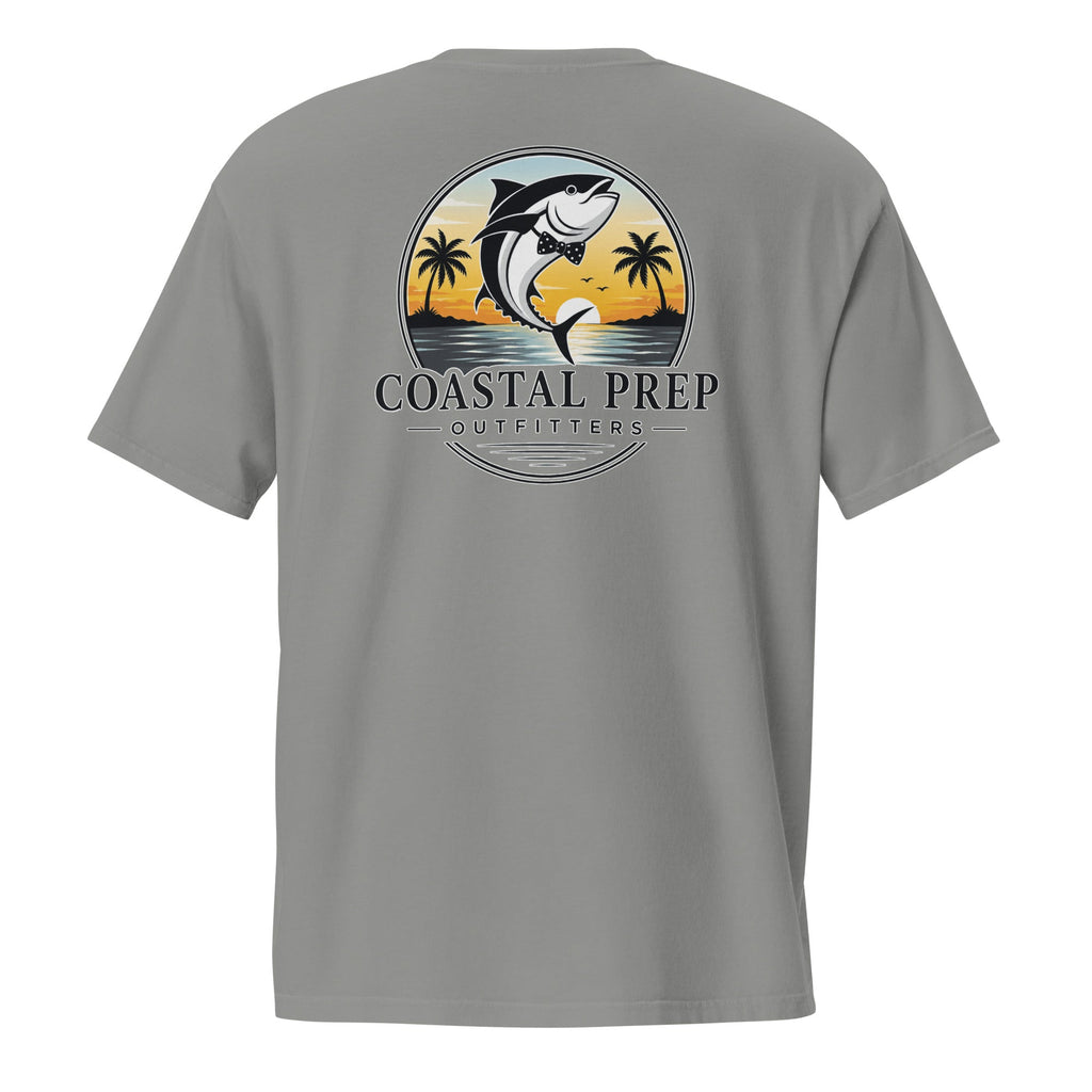 Bow Tie Tuna Pocket Tee | Comfort Colors® Garment-Dyed T-Shirt | Coastal Prep Outfitters