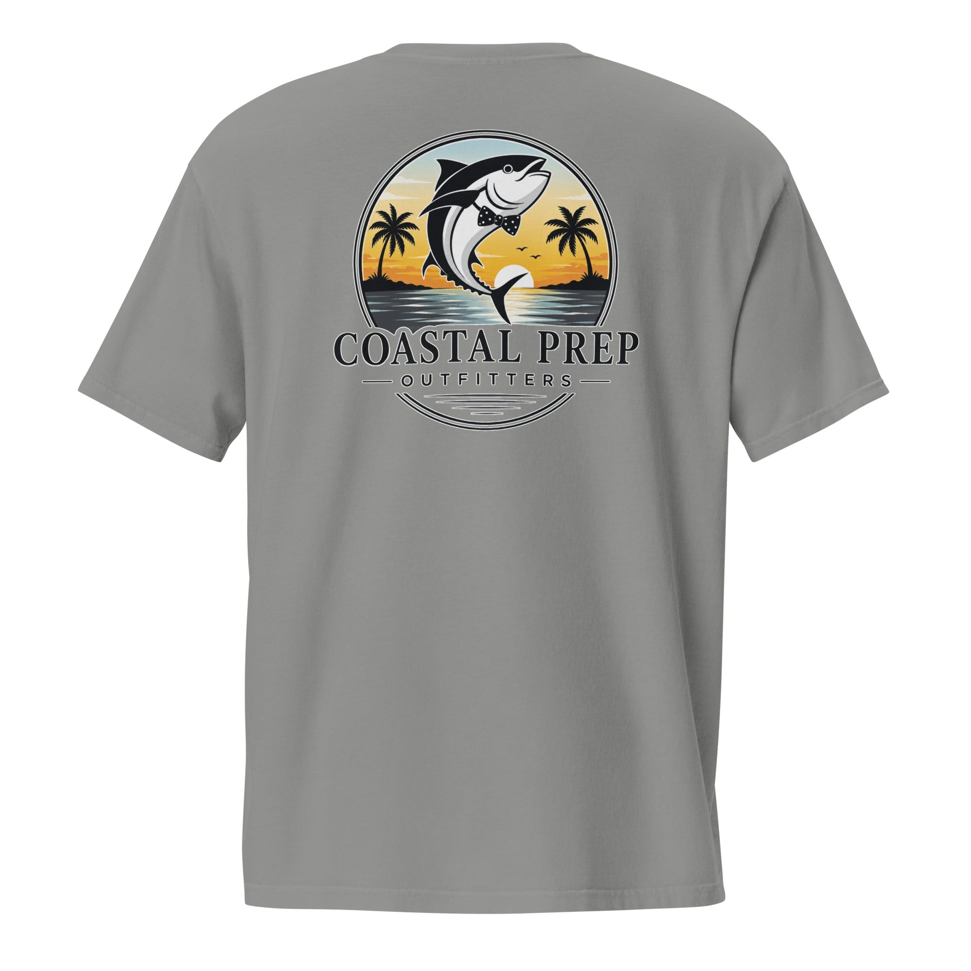 Bow Tie Tuna Pocket Tee | Comfort Colors® Garment-Dyed T-Shirt | Coastal Prep Outfitters