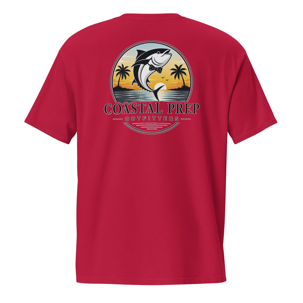 Bow Tie Tuna Pocket Tee | Comfort Colors® Garment-Dyed T-Shirt | Coastal Prep Outfitters