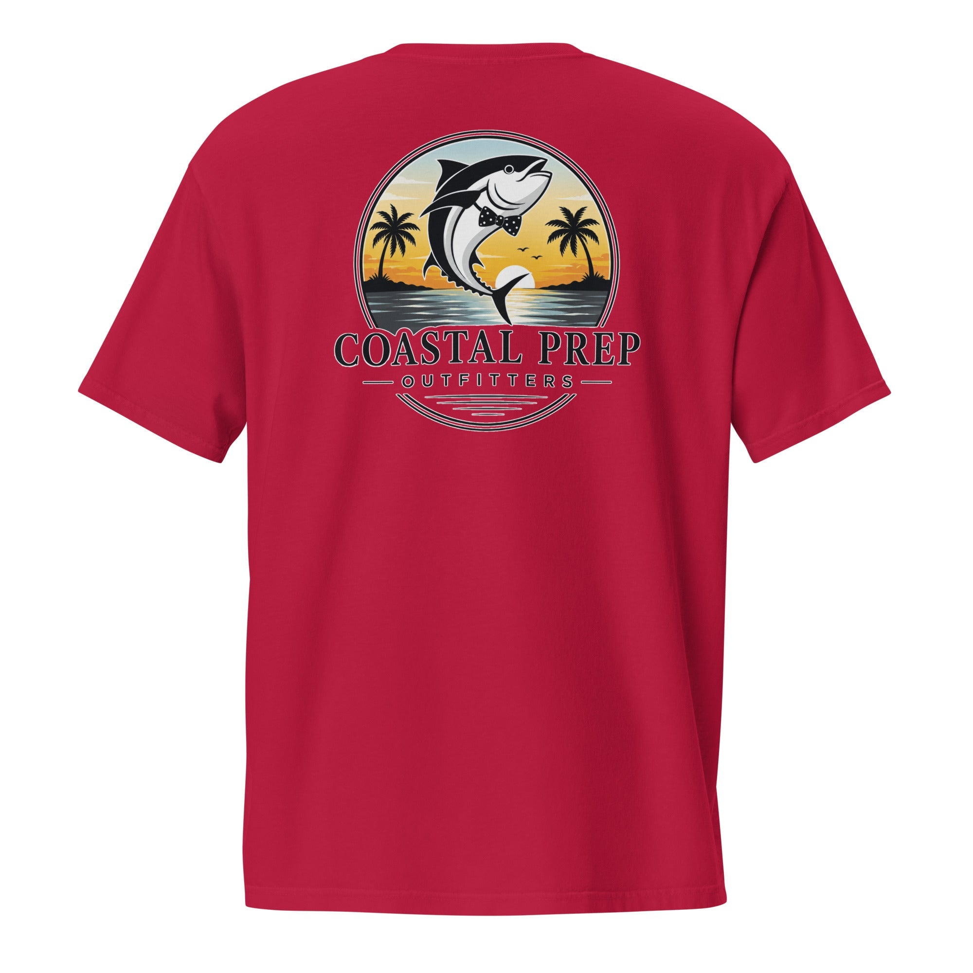 Bow Tie Tuna Pocket Tee | Comfort Colors® Garment-Dyed T-Shirt | Coastal Prep Outfitters