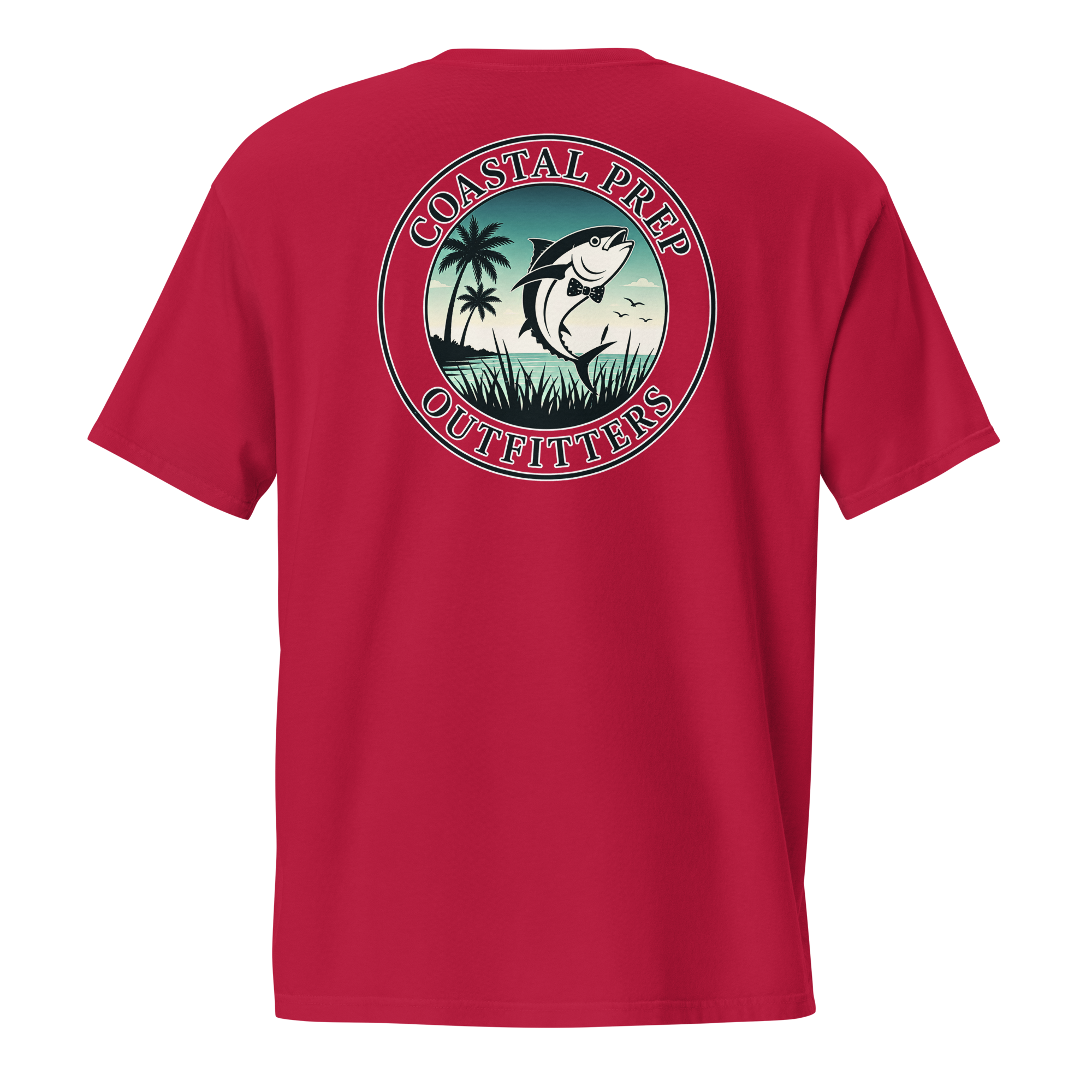 Dark Sky’s Bow Tie Tuna Pocket Tee | Comfort Colors® Garment-Dyed T-Shirt | Coastal Prep Outfitters