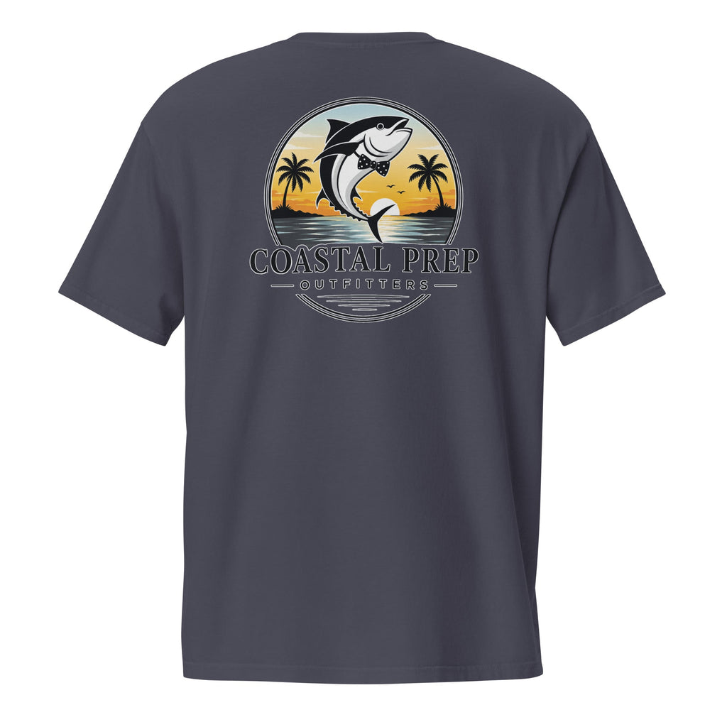 Bow Tie Tuna Pocket Tee | Comfort Colors® Garment-Dyed T-Shirt | Coastal Prep Outfitters