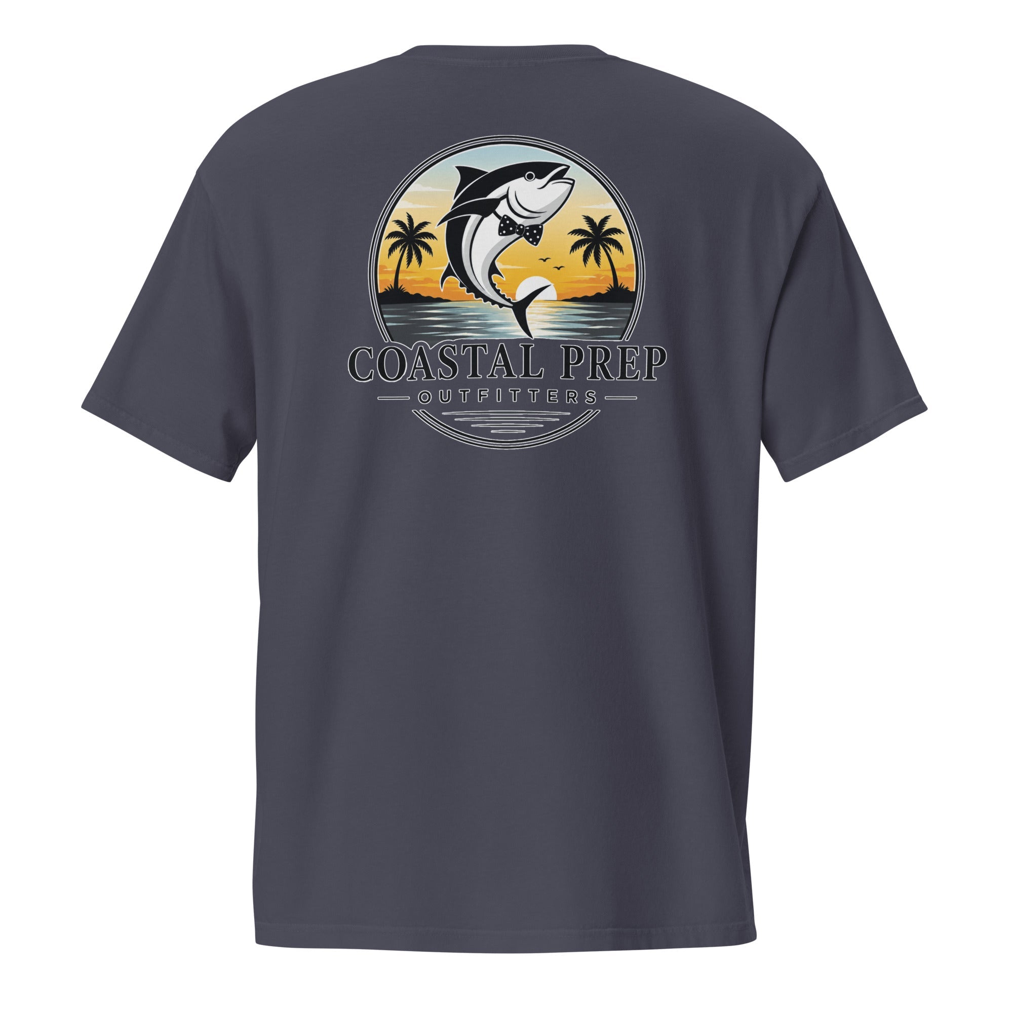Bow Tie Tuna Pocket Tee | Comfort Colors® Garment-Dyed T-Shirt | Coastal Prep Outfitters
