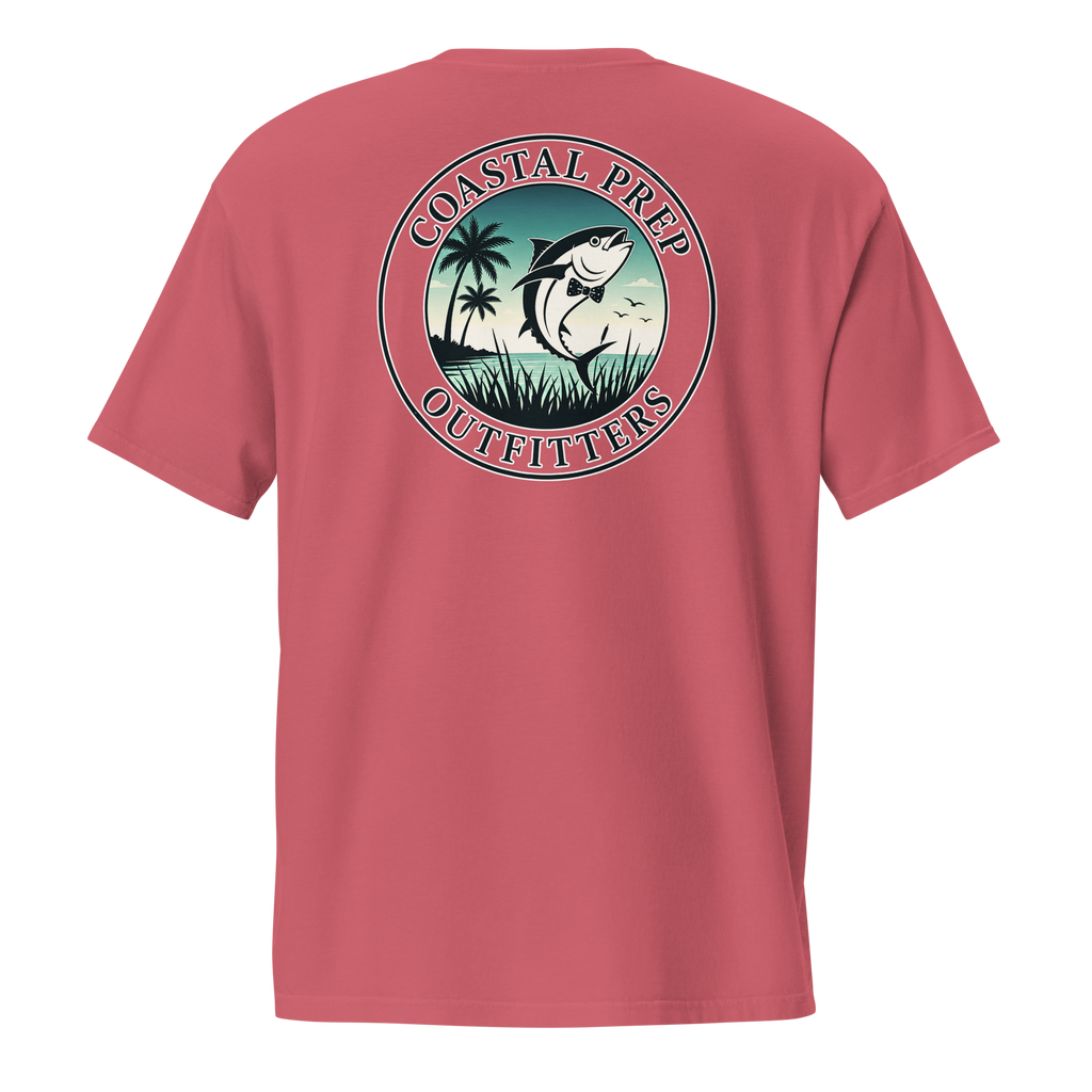 Dark Sky’s Bow Tie Tuna Pocket Tee | Comfort Colors® Garment-Dyed T-Shirt | Coastal Prep Outfitters
