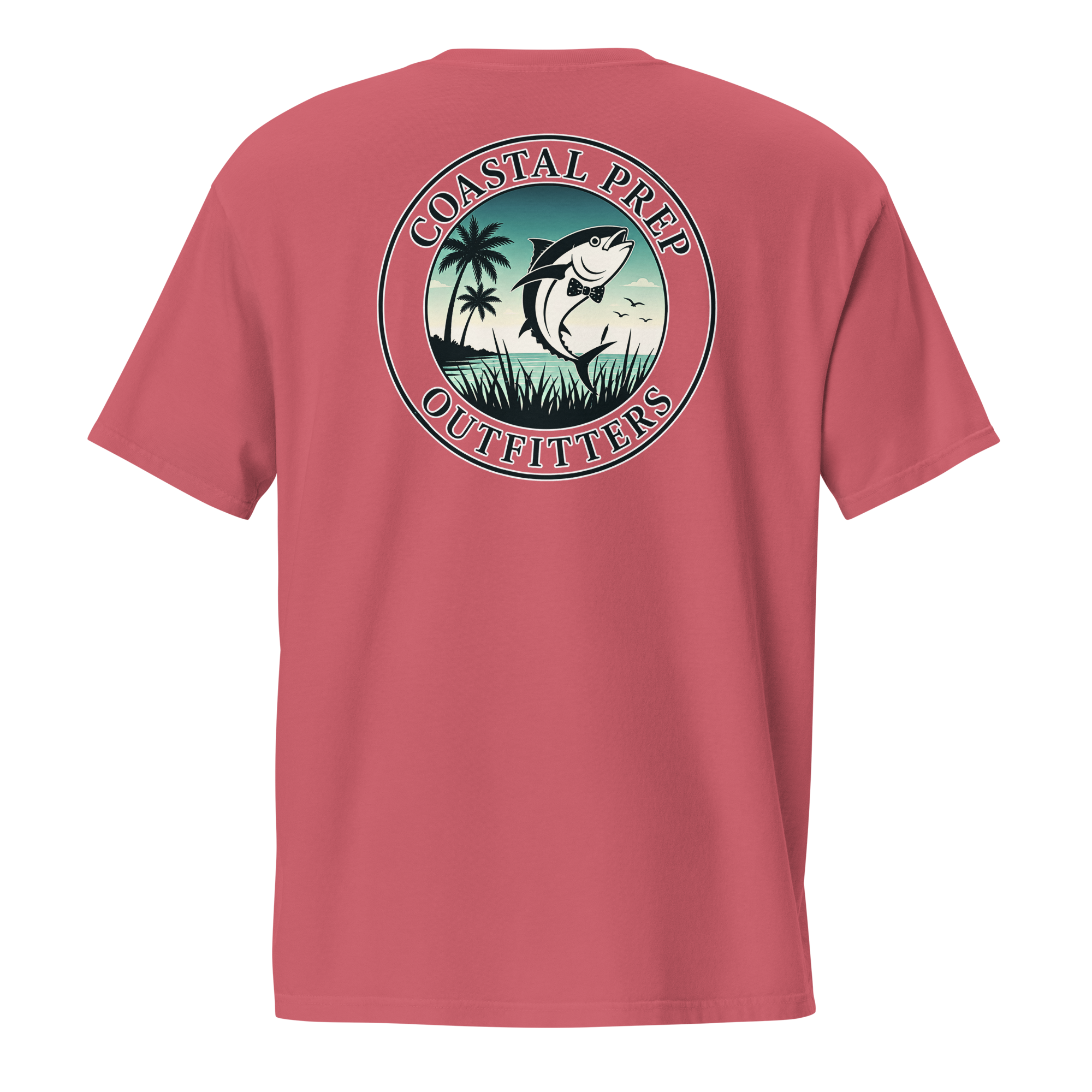 Dark Sky’s Bow Tie Tuna Pocket Tee | Comfort Colors® Garment-Dyed T-Shirt | Coastal Prep Outfitters
