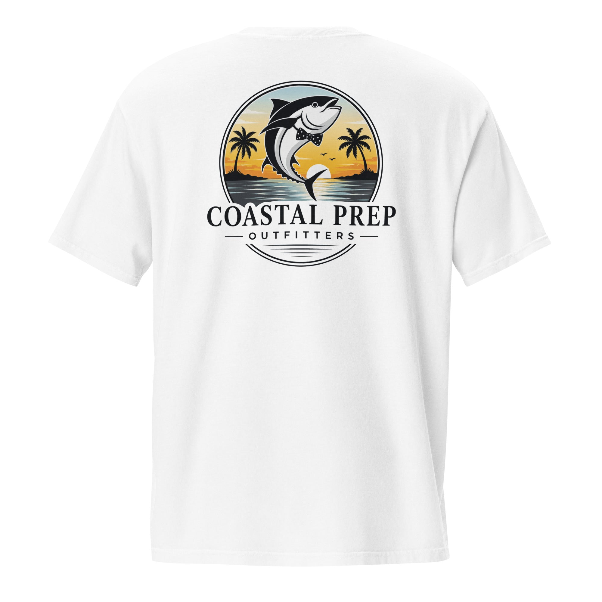 Bow Tie Tuna Pocket Tee | Comfort Colors® Garment-Dyed T-Shirt | Coastal Prep Outfitters