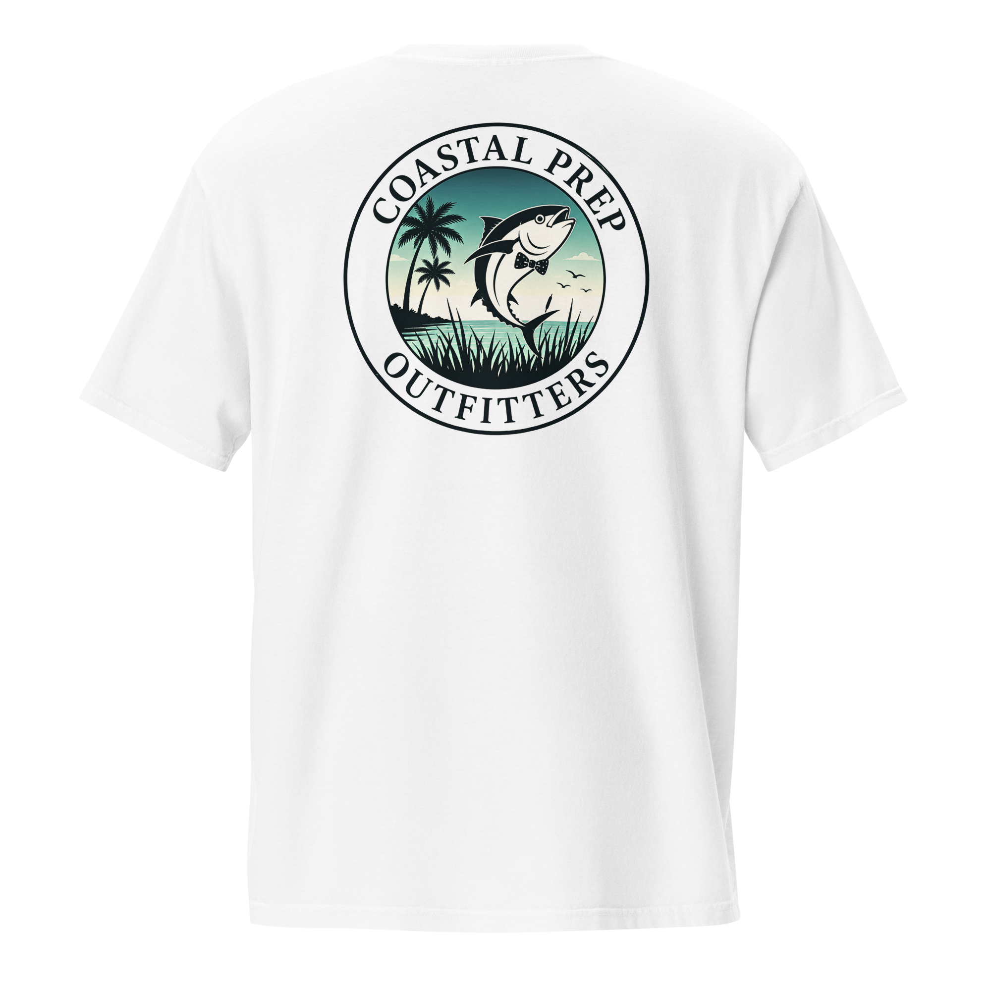 Dark Sky’s Bow Tie Tuna Pocket Tee | Comfort Colors® Garment-Dyed T-Shirt | Coastal Prep Outfitters