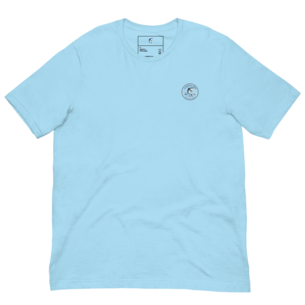 Coastal Prep Outfitters “Bow Tie Tuna Sunset Jump" Unisex tee