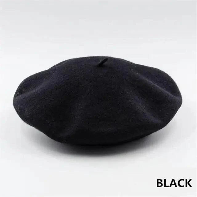 Vintage Beret Hat Flat Cap For Women Retro Classic Style Wool Beret Caps Modern Women Hats