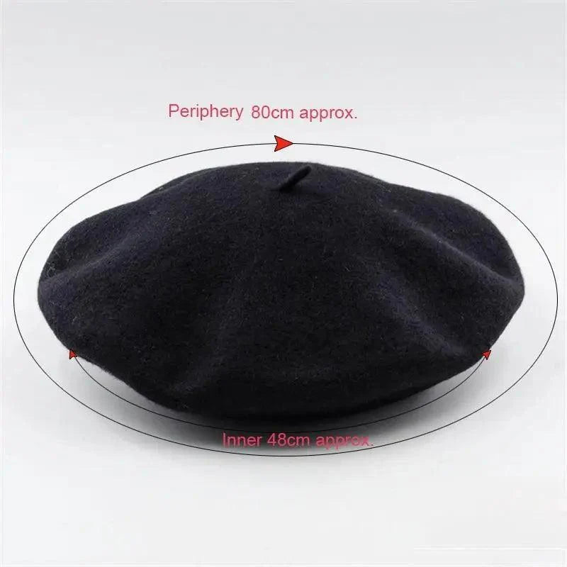Vintage Beret Hat Flat Cap For Women Retro Classic Style Wool Beret Caps Modern Women Hats
