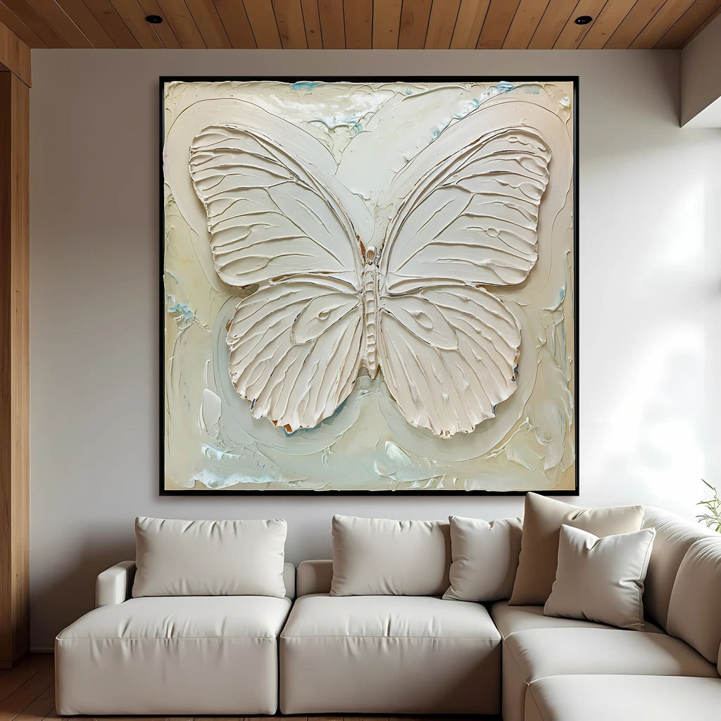 White Butterfly Wall Art