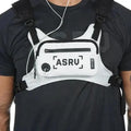 White Fashion Men Lightweight Chest Bag Running Pack For Workouts Running Phone Holder With Extra Storage Minimalist Design
