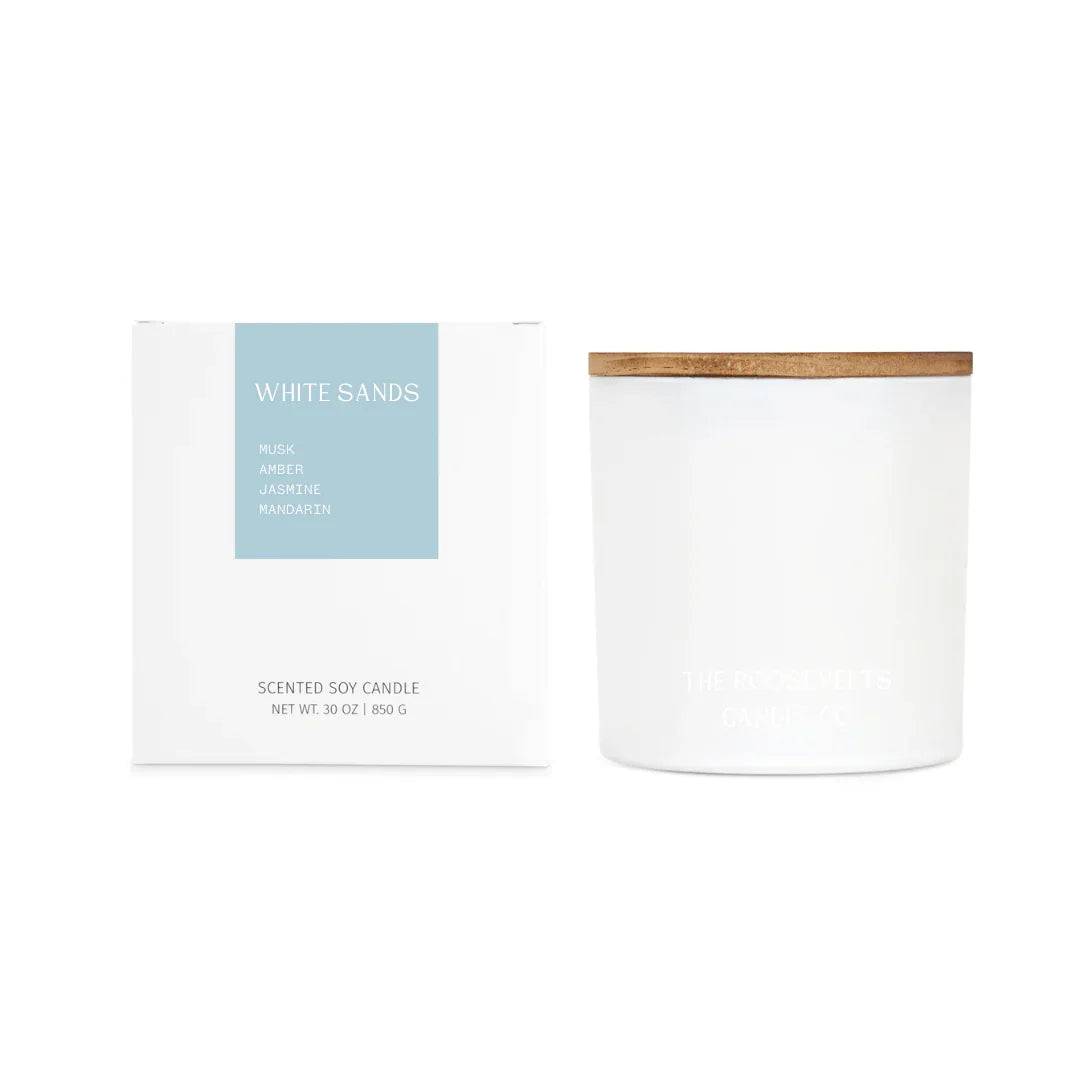 White Sands 3 Wick Candle with Sea Salt and Jasmine