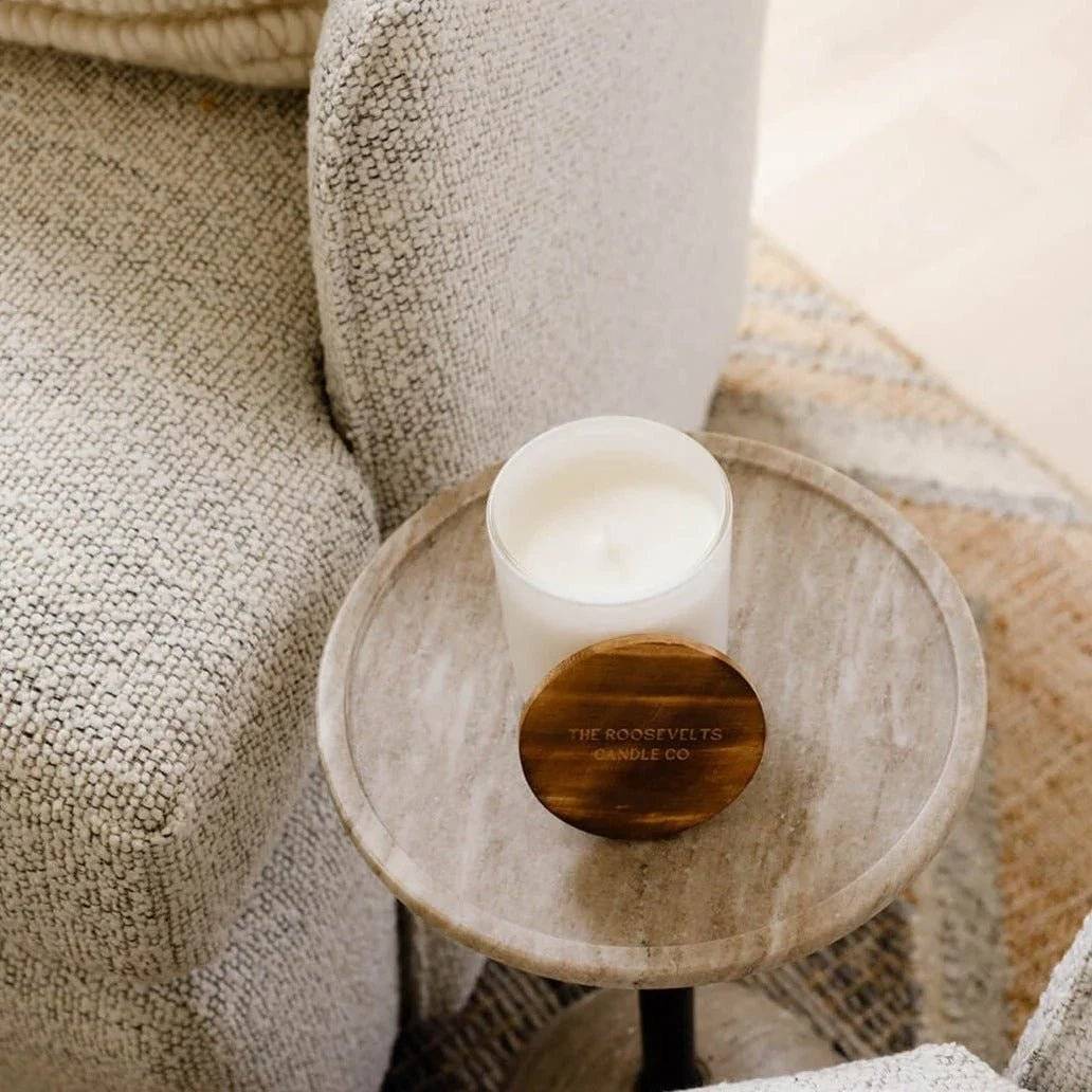White Sands scented candle for coastal ambiance
