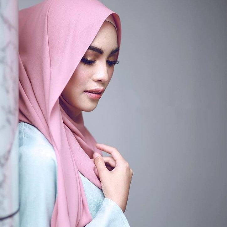 Winter Fashion Long Solid Color Soft Muslim Bubble Chiffon Hijab Scarf Shawls Hijab Elegant Scarf Wrap Lightweight Islamic Head Wear Escharpe Shawls Headband Wraps Lightweight Head Scarves Ladies Hijabs For  Women