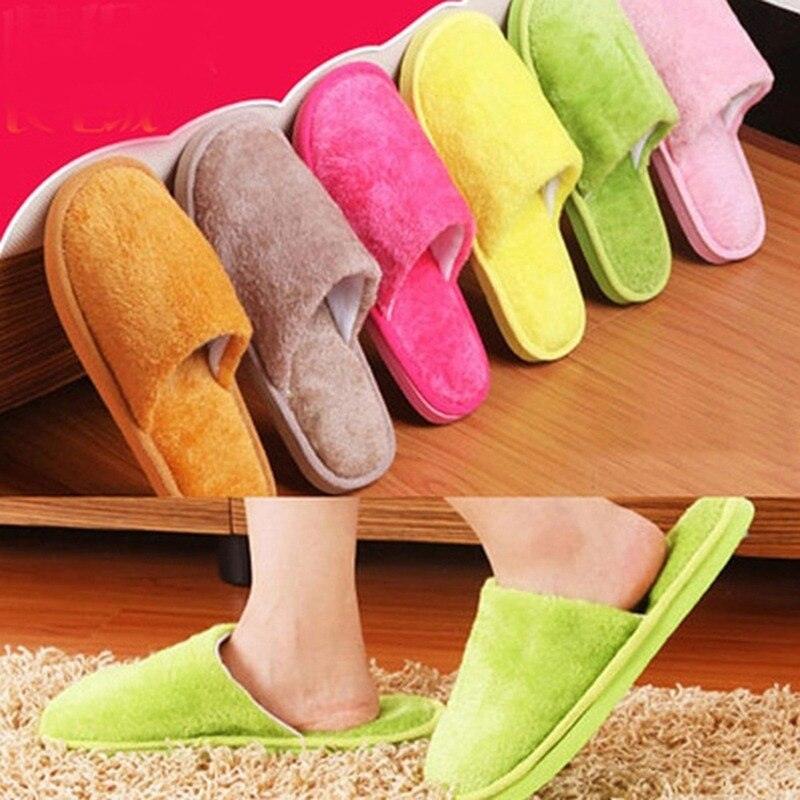 Women Indoor House Plush Soft Cute Cotton Slippers Shoes Non-slip Floor Home Slippers Slides For Bedroom Memory Foam Slippers Scuff Outdoor Indoor Warm Plush Bedroom Shoes With Fur Lining