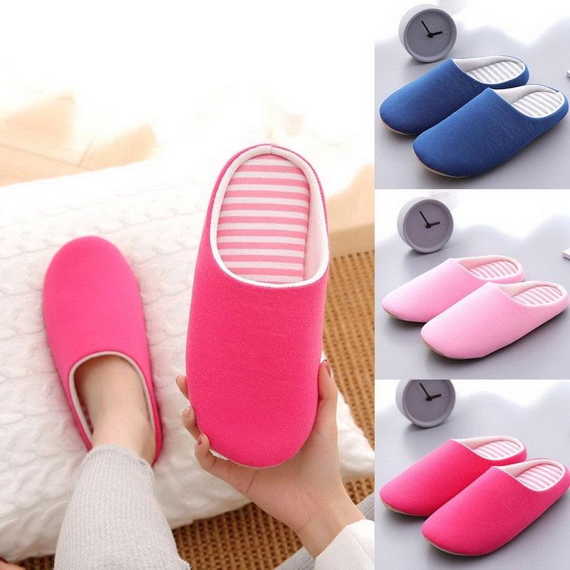 Women Indoor House Plush Soft Cute Cotton Slippers Shoes Non-slip Floor Home Slippers Slides For Bedroom Memory Foam Slippers Scuff Outdoor Indoor Warm Plush Bedroom Shoes With Fur Lining