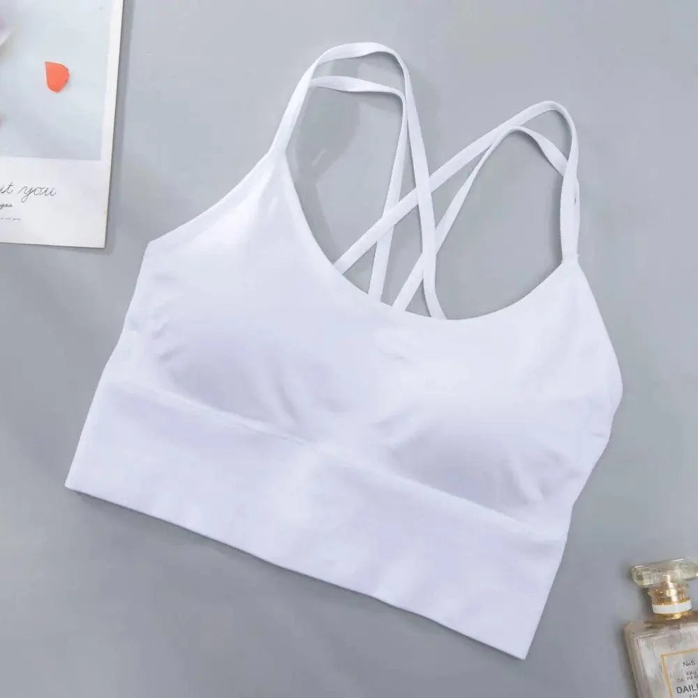 Women Sports Bra Sexy Brathable Sports Top Yoga Bra Push Up Top Female Gym Fitness Sports Underwear Female Seamless bra